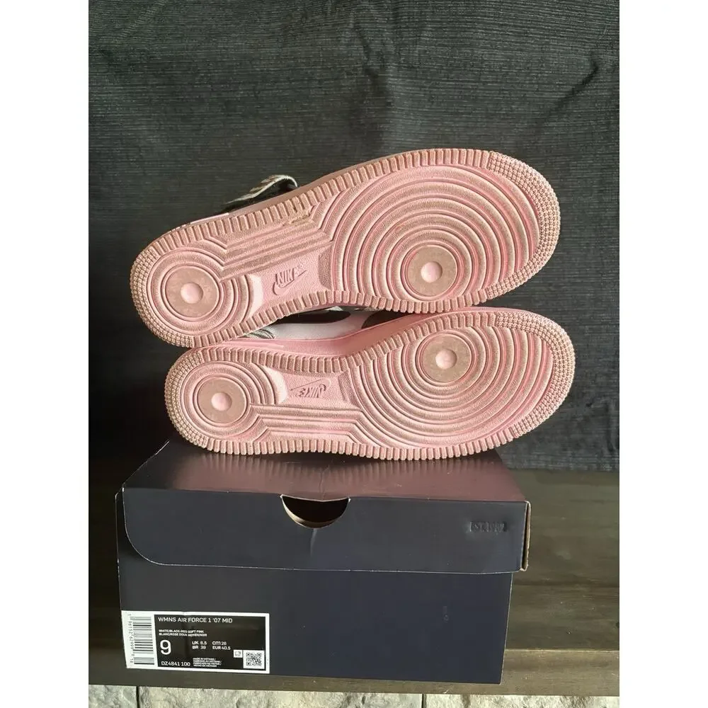 Nike Air Force 1 Mid Tunnel Walk Women’s Size 9 Animal Print Pink DZ4841 100